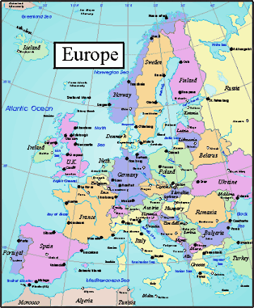 Map of Europe